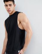 Only & Sons Black Tank With Dropped Armholes - Black