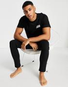Jack & Jones Lounge T-shirt & Bottoms Set In Black