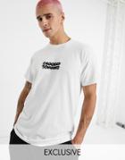 Crooked Tongues T-shirt With Logo Print-white