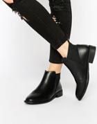 Monki Clean Ankle Boots - Black
