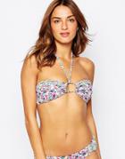 Piha Floral Bandeau Bikini Top - Multi