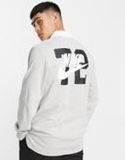 Nike Trend Pack Rugby Shirt In Gray Heather-grey