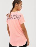 Puma Training Mesh Bold Tee In Pink - Pink