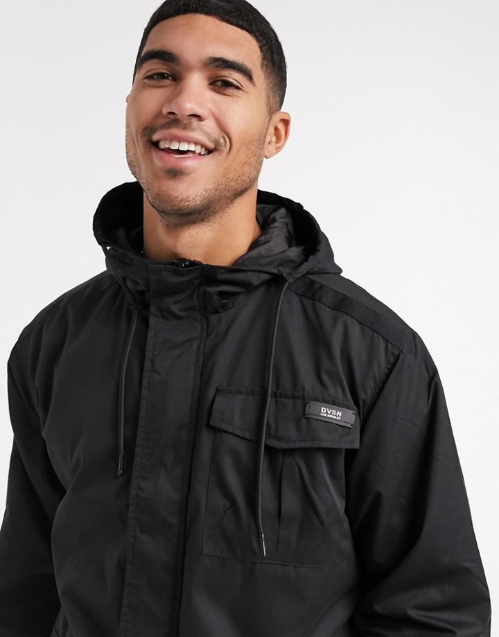 River Island Lightweight Parka In Black
