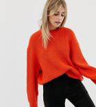 Weekday Huge Knit Sweater-red