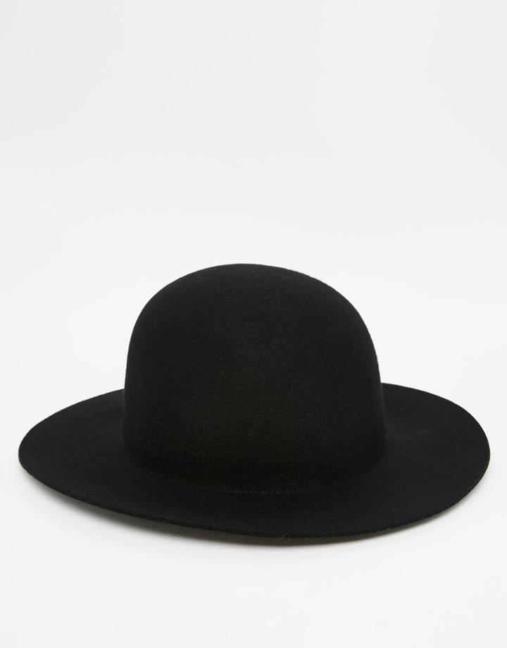 Asos Bee Keeper Hat In Black With Unstructured Brim - Black
