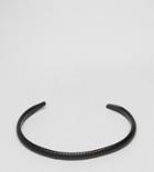 Designb Textured Cuff Bangle Bracelet In Black Exclusive To Asos - Black