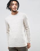 Esprit 100% Cotton Marl Sweater - Cream