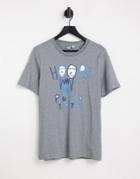 Puma Hoops Scribble Logo T-shirt In Gray