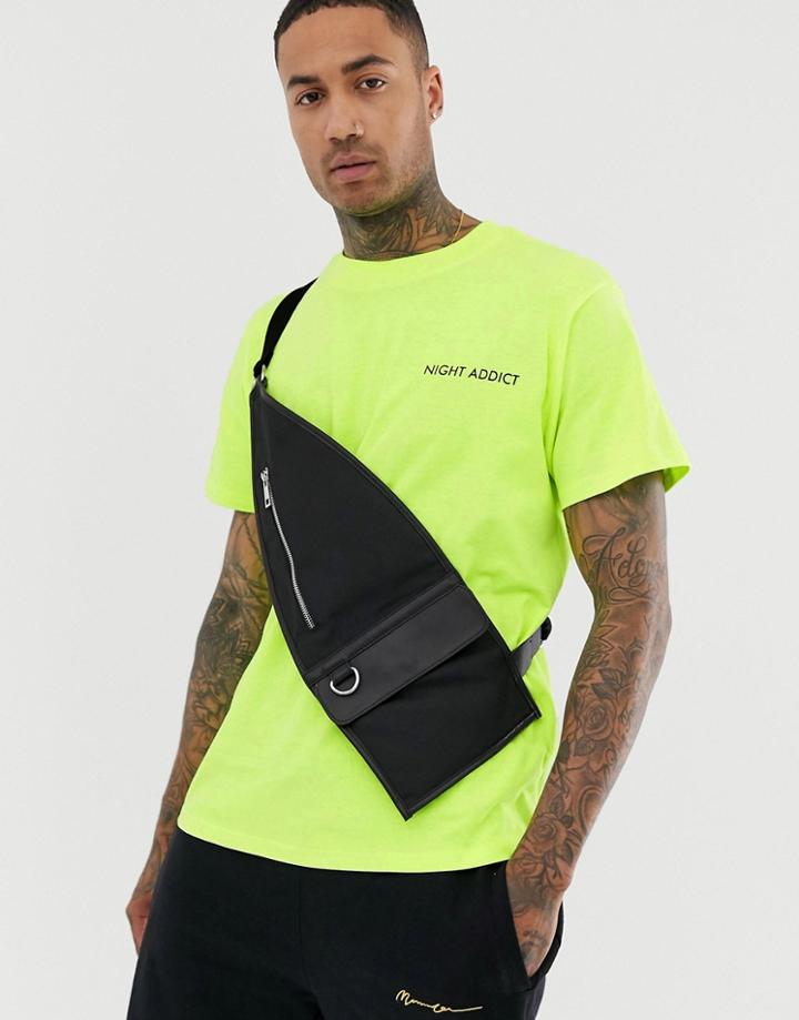 Night Addict Oversized Neon Yellow T-shirt - Yellow