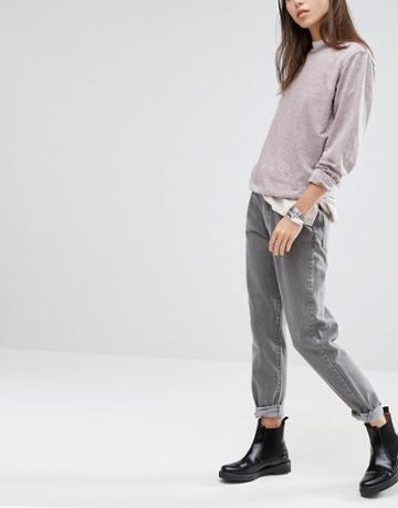 Chorus Slim Mom Jean - Black