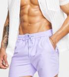 Vai21 Side Logo Swim Shorts In Lilac-purple