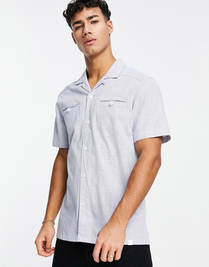 Farah Short Sleeve Shirt In Blue