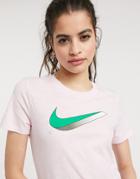 Nike Icon Swoosh T-shirt In Pink