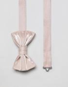 Asos Design Pink Bow Tie - Pink
