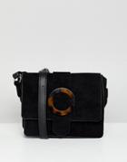 New Look Tortoise Shell Buckle Cross Body Bag In Black - Black