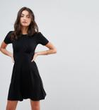 Asos Tall Ultimate Mini Tea Dress - Black