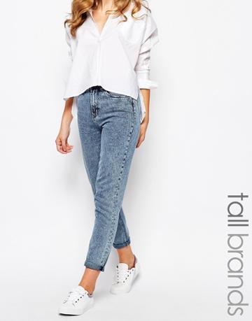 Waven Tall Elsa Mom Jeans - Blue