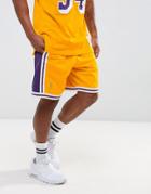 Mitchell & Ness Nba L.a. Lakers Swingman Shorts - Yellow