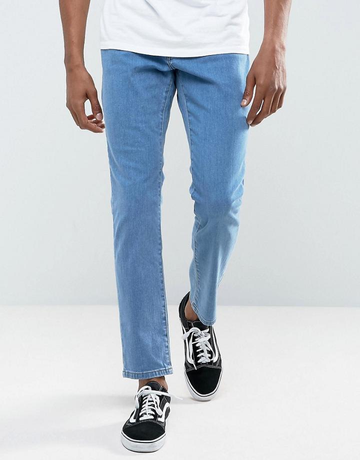 Brooklyn Supply Co Skinny Jeans Authentic Mid Wash - Blue