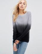 Qed London Ombre Sweater - Black