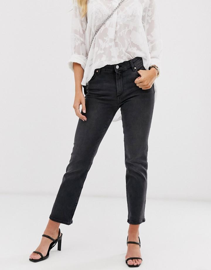 Mango Comfort Stretch Straight Leg In Gray - Gray