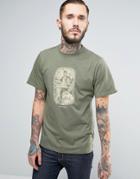 Columbia Ward Ridge T-shirt Woodland Drawing Print In Green - Green