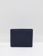 Stradivarius Wallet With Contrast Interior In Navy - Navy