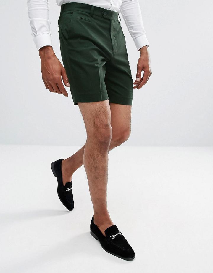 Asos Mid Short In Green - Green