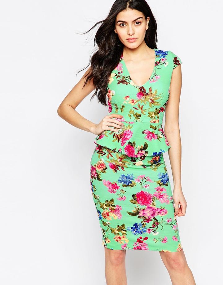 Vesper Freya Peplum Top - Mint