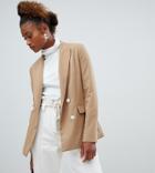 Bershka Blazer In Camel