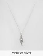 Kingsley Ryan Sterling Silver Wing Pendant Necklace - Silver