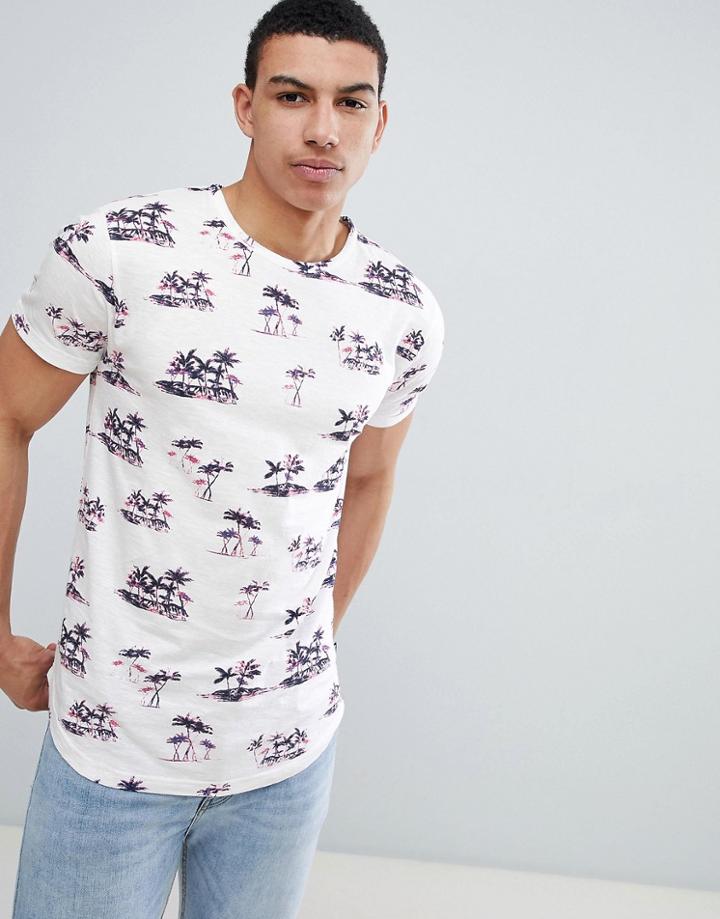 D-struct Flouro Palm T-shirt - White
