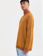 Noak High Neck Sweater In Orange