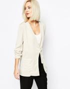 Vero Moda Lightweight D-ring Blazer - Oatmeal