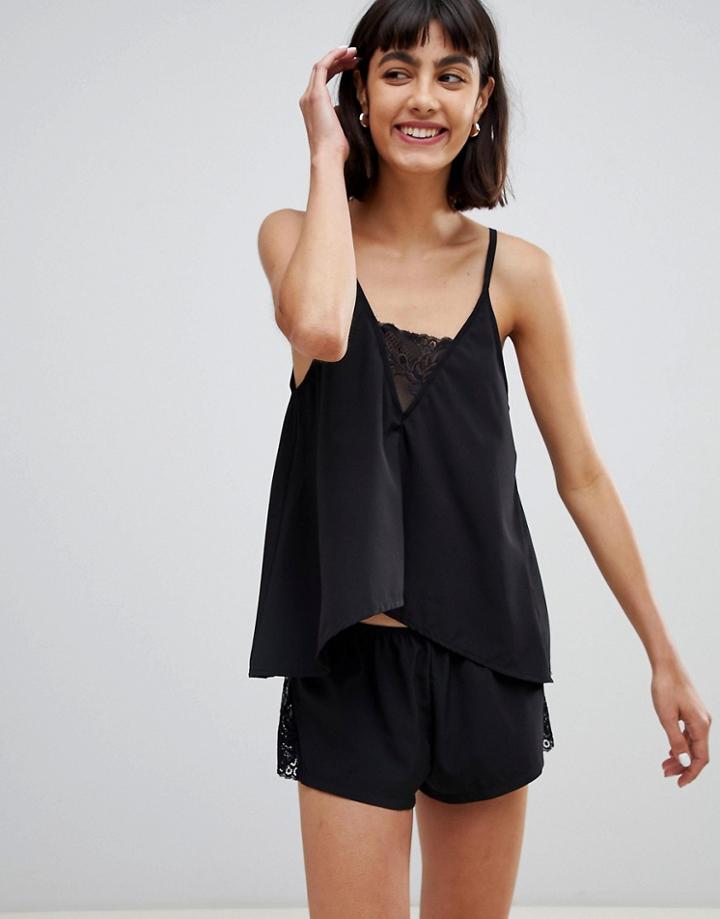 Bluebella Meena Cami And Short Set - Black