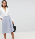 Y.a.s Tall Striped Skirt - Blue