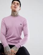 Pretty Green Hinchcliffe Crew Sweater In Pink - Pink