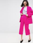 Asos Elasticated Mansy Culotte - Pink
