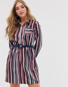 Vila Stripe Shirt Dress