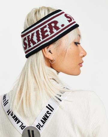 Planks Skier Headband In Mint-green
