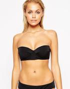 Asos Mix And Match Longline Bandeau Bikini Top With Detachable Strap -