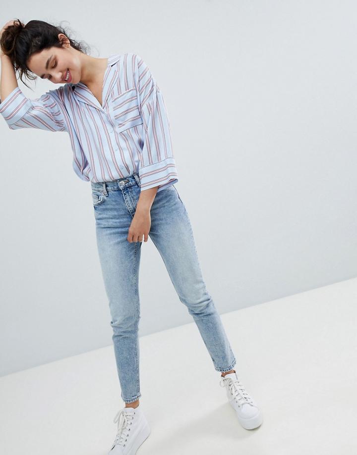 Monki Straight Leg Jeans - Blue