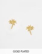 Gorjana Palm Tree Stud Earrings - Gold