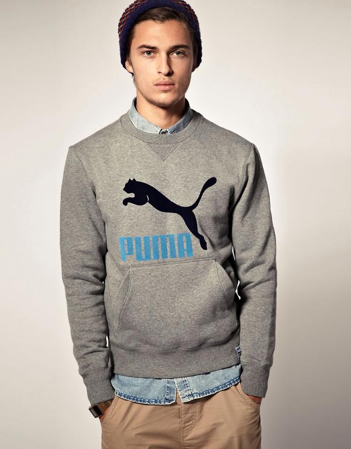 Puma Heroes Crew Neck Sweatshirt - Gray
