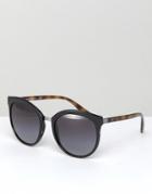 Emporio Armani 0ea2055 Round Sunglasses In Black 55mm - Black
