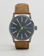 Bellfield Vintage Tan Watch With Black Dial - Tan