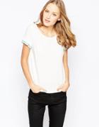 Traffic People Jersey Pastel Dotty For You Top - White