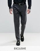 Heart & Dagger Skinny Tuxedo Pants - Gray