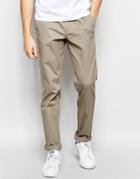 Cheap Monday Slack Chinos Tapered Fit In Dirt Beige - Dirt